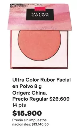 Ultra - Rubor Facial en Polvo
