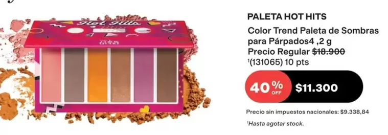 Off - PALETA HOT HITS Color Trend Paleta de Sombras para Párpados4