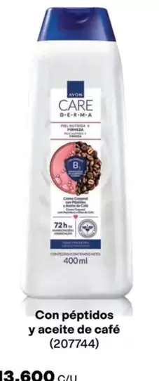 Avon - CARE DERMA Con péptidos y aceite de café (207744)