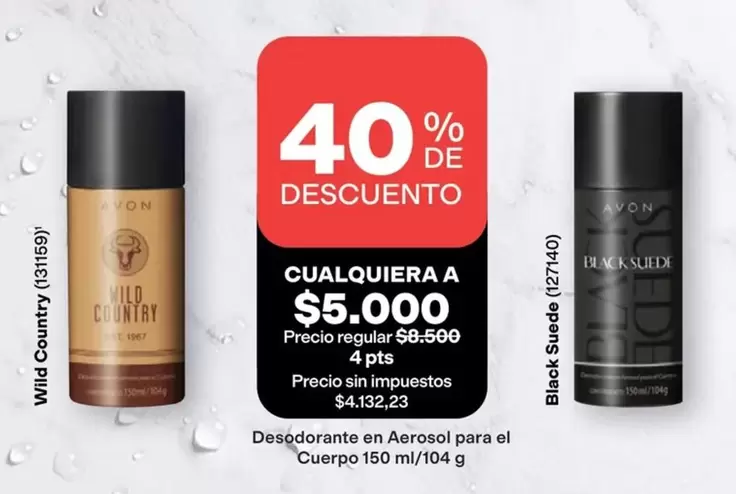 Avon - Desodorante en Aerosol