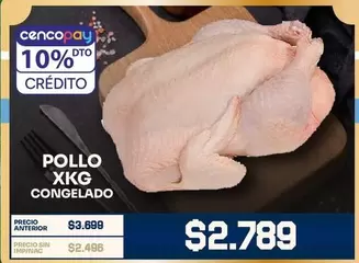 POLLO XKG CONGELADO