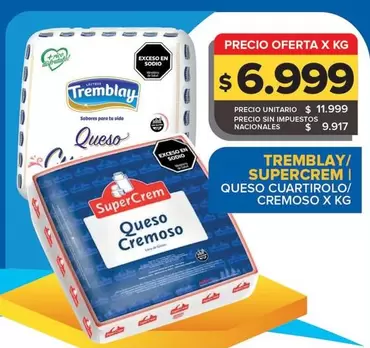 Tremblay - Queso Cuartiroli Cremoso