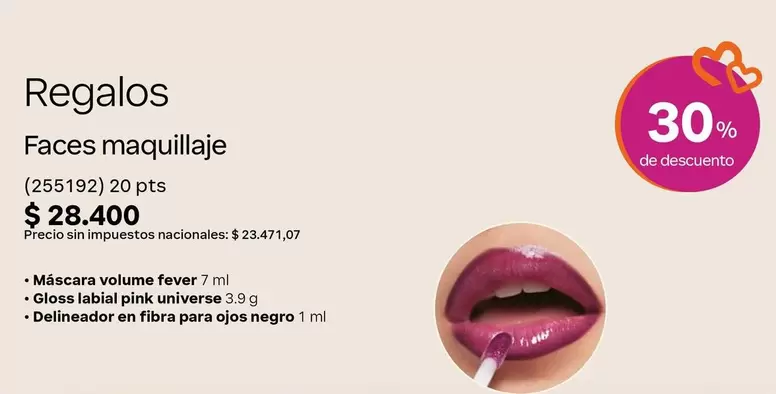 Negro - Regalos Faces maquillaje (255192)