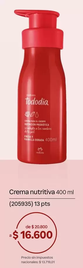 Crema nutritiva 400 ml (205935)