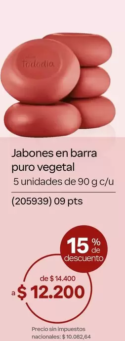 Jabones en barra puro vegetal