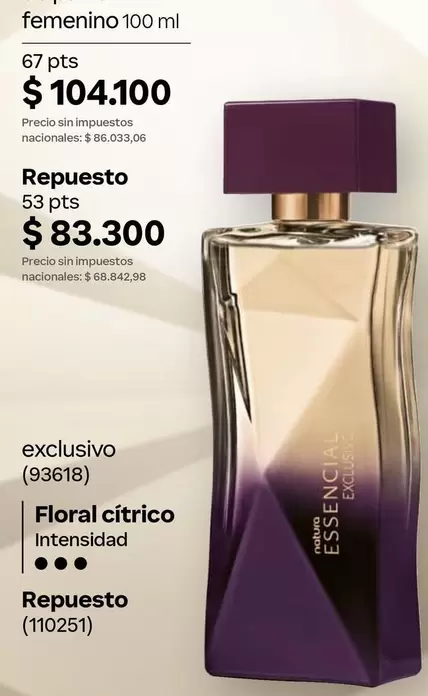 Natura - Essencial feminino 100 ml