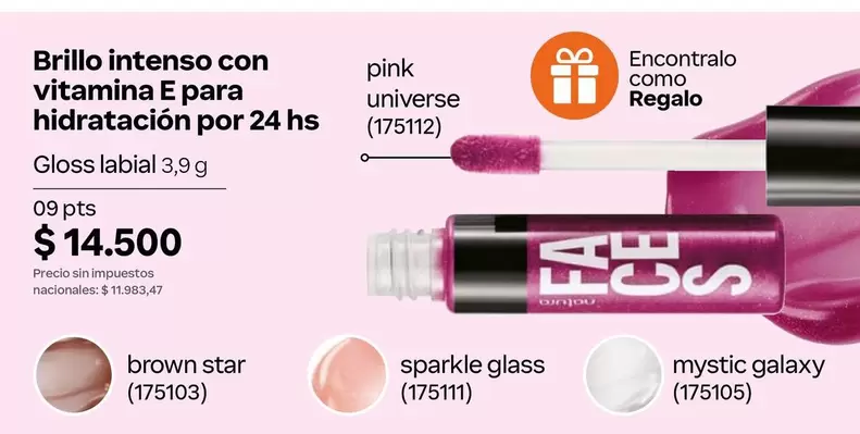 Star - Gloss labial pink universe (175112)