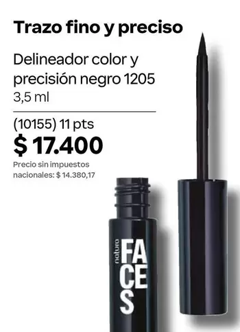 Negro - Delineador color y precisión negro 1205