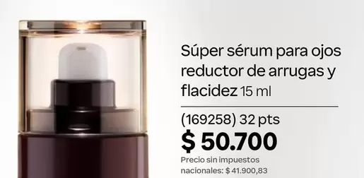 32 - Súper sérum para ojos reductor de arrugas y flacidez 15 ml (169258)  pts