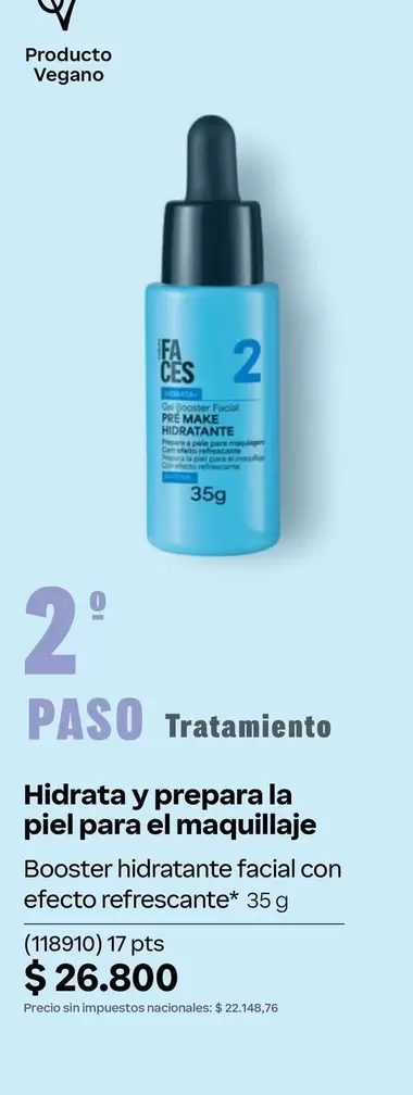 Efecto - Booster hidratante facial con efecto refrescante