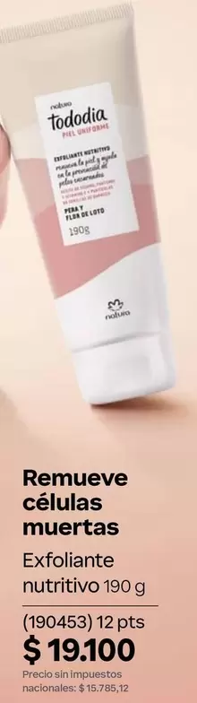 Remueve células muertas Exfoliante nutritivo 190 g (190453)