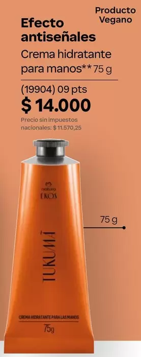 Efecto -  antiseñales Crema hidratante para manos** 75 g (19904) 09 pts