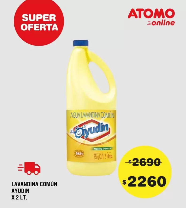Atomo - AGUA LAVANDINA COMUN