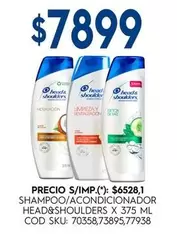 Head & Shoulders - SHAMPOO/ACONDICIONADOR X 375 ML