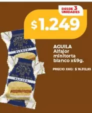 Aguila - Alfajor minitorta blanco