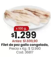X$ - Filet de pez gallo congelado