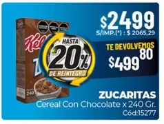 Kellogg's - ZUCARITAS Cereal Con Chocolate x 240 Gr. Cód:15277