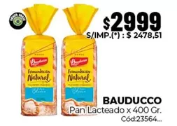 Bauducco - Pan Lacteado x 400 Gr.