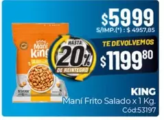King - Maní Frito Salado