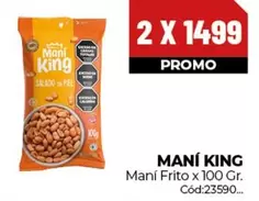 King - Maní Frito x 100 Gr. Cód:23590