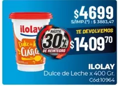 Ilolay - Dulce de Leche x 400 Gr. Cód:10964