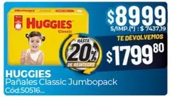 Huggies - Pañales Classic Jumbopack Cód:50516