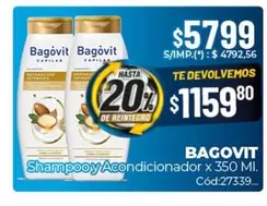 Bagovit - Shampoo y Acondicionador x 350 Ml. Cód:27339