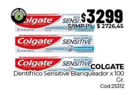Colgate - Dentífrico Sensitive Blanqueador x 100 Gr.
