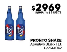 Pronto - PRONTO SHAKE Aperitivo Blue