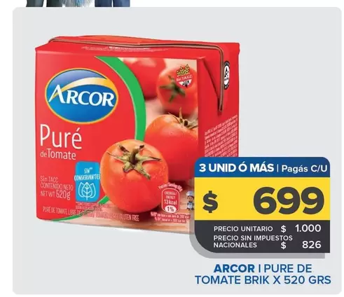Arcor - Pure De Tomate