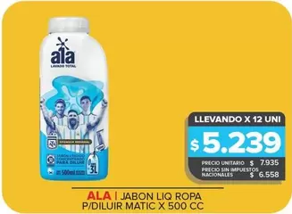 Ala - Jabon Liq Ropa P/Diluir Matic
