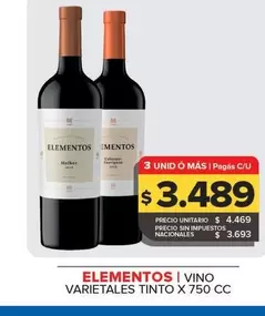 Elementos - Vino Tinto