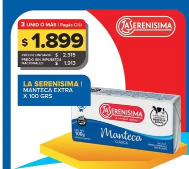 La Serenísima - Manteca Extra