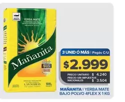 Mañanita - Yerba Mate Bajo