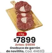 X$ - Osobuco de garrón de novillito, Cod. 41463(1)
