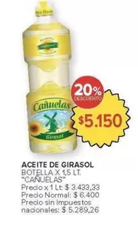 X$ - ACEITE DE GIRASOL