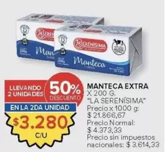 La Serenísima - Manteca Extra