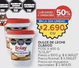 Ilolay - DULCE DE LECHE CLÁSICO