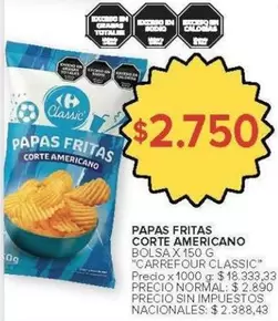Carrefour - Papas Fritas Corte Americano