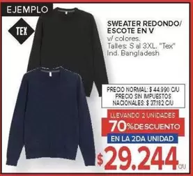Redondo - SWEATER REDONDO/ESCOTE EN V