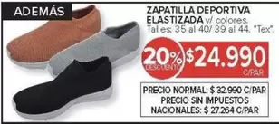 ZAPATILLA DEPORTIVA ELASTIZADA