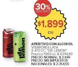 Dr. Lemon - APERITIVO CON ALCOHOL