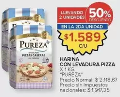 Pureza - HARINA CON LEVADURA PIZZA