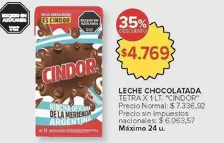 Cindor - LECHE CHOCOLATADA TETRA