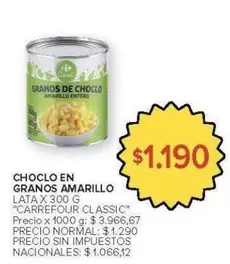 Carrefour - GRANOS DE CHOCLO AMARILLO