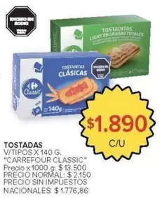 Carrefour - TOSTADITAS CLASICAS