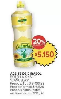 cañuelas - ACEITE DE GIRASOL