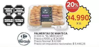 X$ - PALMERITAS DE MANTECA
