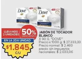 Dove - JABÓN DE TOCADOR