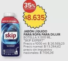 Skip - JABÓN LÍQUIDO PARA ROPA PARA DILUIR